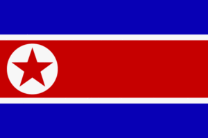Die Flagge Nordkoreas